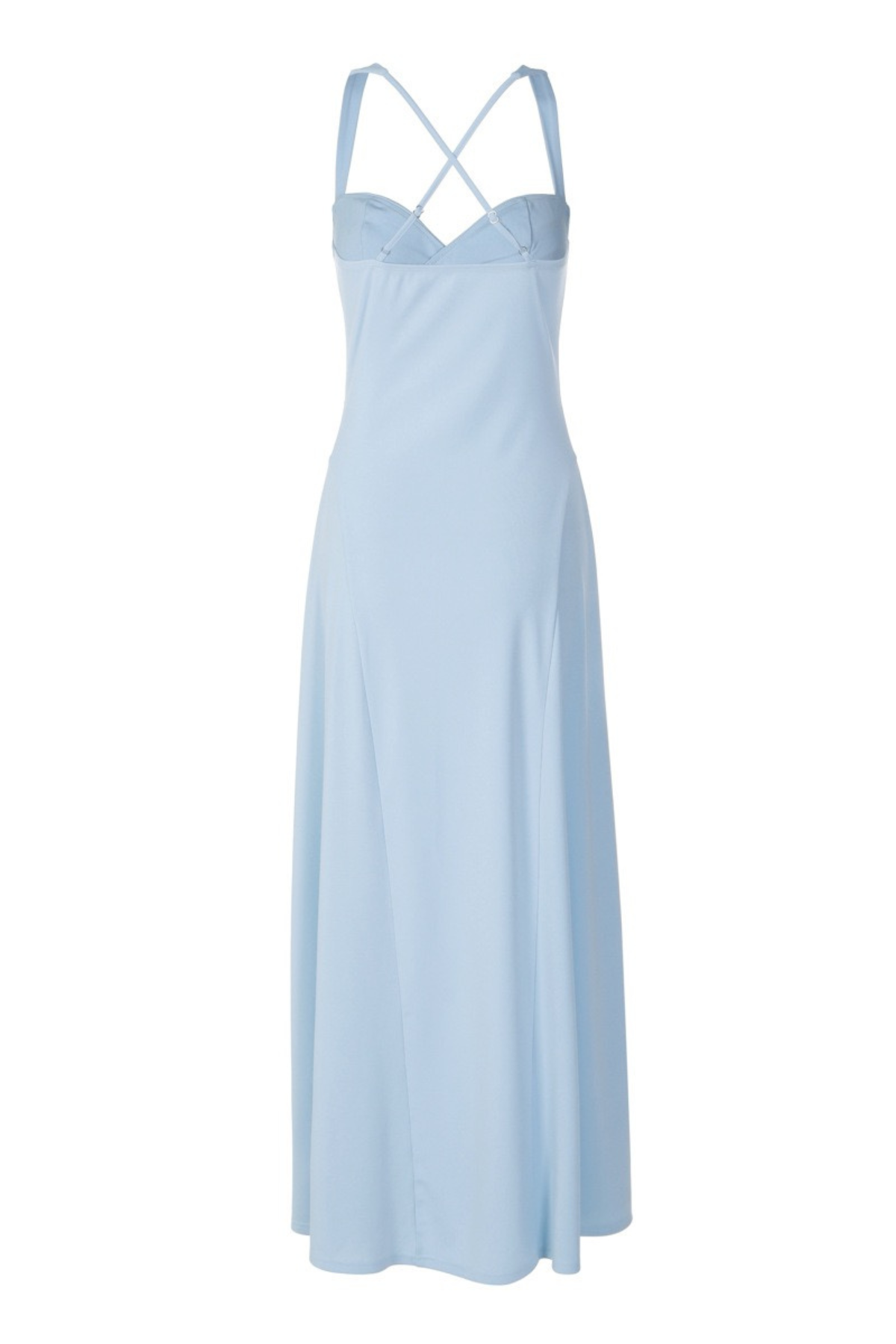 Damen Maxikleid Herz-Ausschnitt Crêpe Georgette festlich - Image 6