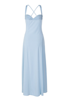 Damen Maxikleid Herz-Ausschnitt Crêpe Georgette festlich - Image 6