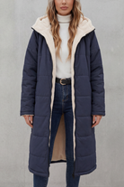Damen Fleece Mantel