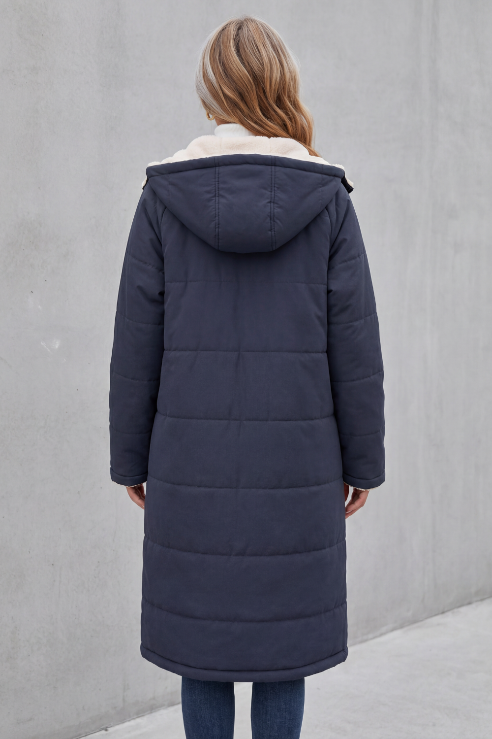 Damen Fleece Mantel - Image 4