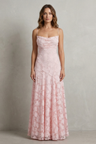 Damen Ärmelloses Maxikleid Geblümt Hochzeitsgast - Image 2
