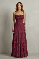 Damen Ärmelloses Maxikleid Geblümt Hochzeitsgast - Image 5