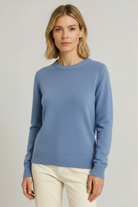 Damen Feinstrickpullover Kaschmir-Optik Rundhals - Image 5