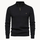 Herren Strickpullover Viertelreißverschluss Stehkragen Gerипpt

Wait, let me recount and rebuild properly.

Herren Gerippter Strickpullover Viertelreißverschluss Stehkragen - Image 6