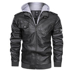 Veste pour homme avec capuche amovible et poches extérieures