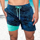 Men's Slim Fit Patterned Swim Shorts Inner Liner