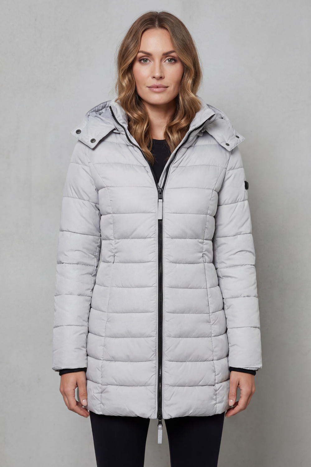 Damen Steppjacke warm figurbetont mit Kapuze - Image 2