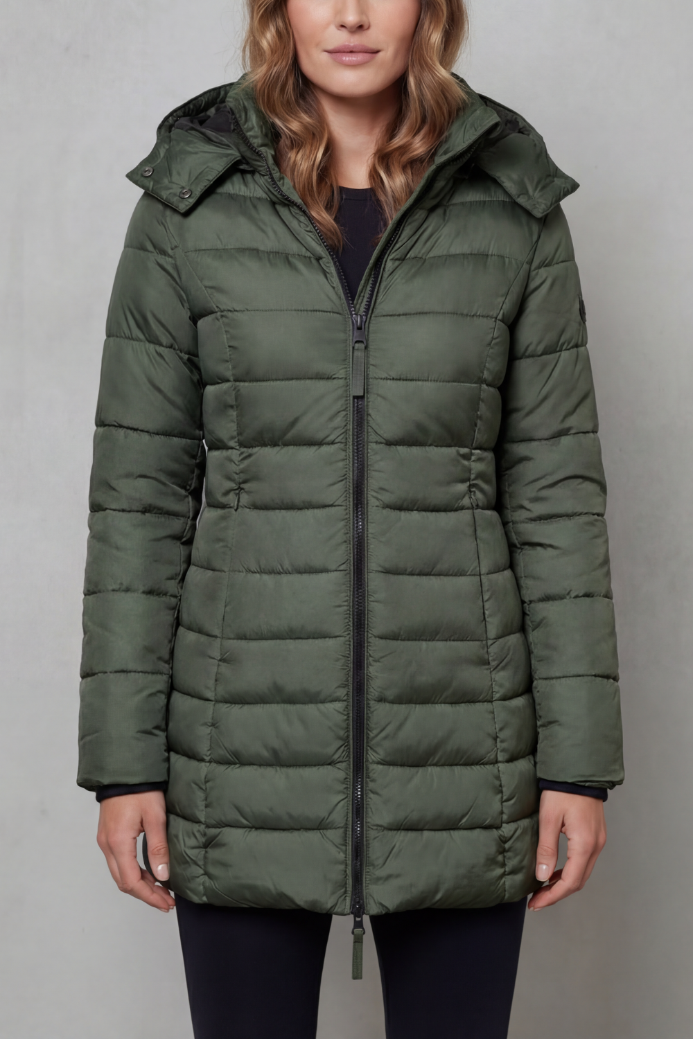 Damen Steppjacke warm figurbetont mit Kapuze - Image 7