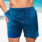 Men's Slim Fit Patterned Swim Shorts Inner Liner - Image 10