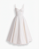 Damen Midikleid Fit and Flare Festlich Spaghettiträger - Image 10