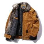 Blouson bomber pour homme à col en peluche et doublure matelassée