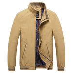 Chaqueta Harrington para hombre con cuello alto y bolsillos oblicuos