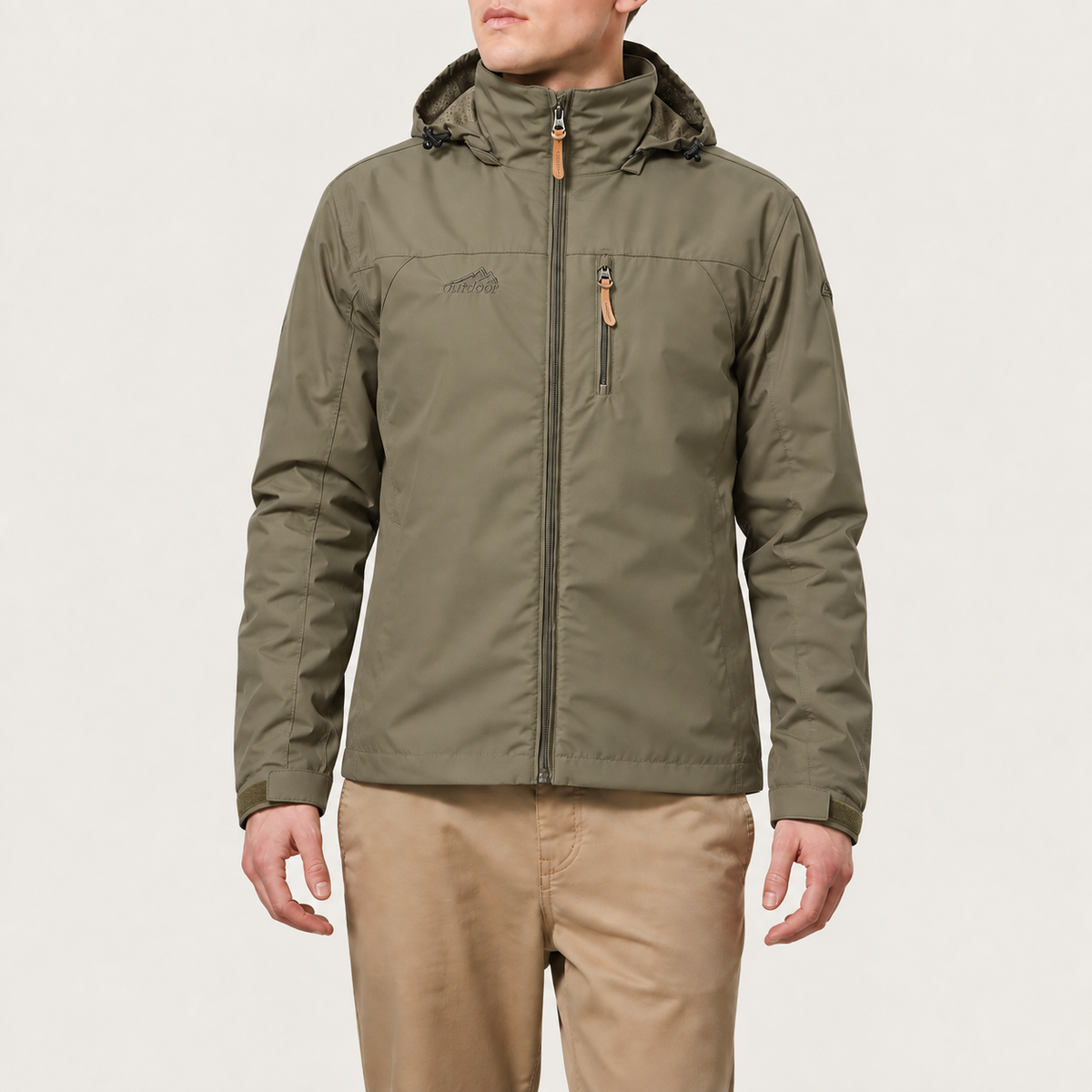 Herren Outdoorjacke Wasserdicht Winddicht Leicht - Image 4