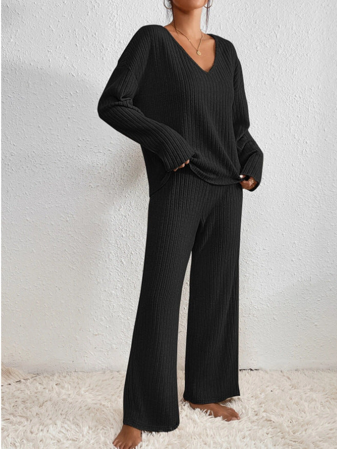 Damen Strickset Zweiteiler Pullover Hose Winter - Image 3