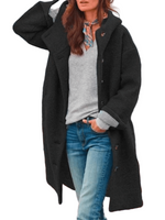 Dlouhý oversized zimní kabát pro dámy