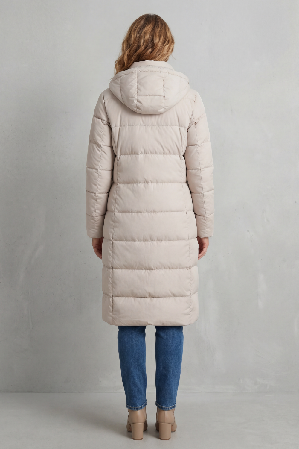 Damen Longline Steppjacke Warm - Image 4