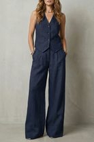 Damen Weste Hose Set Zweiteiler ärmelloser Hosenanzug elegant - Image 15