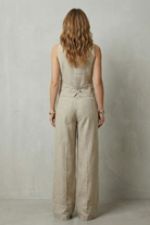 Damen Weste Hose Set Zweiteiler ärmelloser Hosenanzug elegant - Image 4