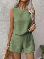 Arabella – Completo da donna smanicato con shorts