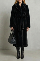 Damen Kunstpelzmantel Oversized Lang Kunstfell - Image 7