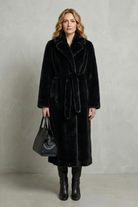 Damen Kunstpelzmantel Oversized Lang Kunstfell - Image 8