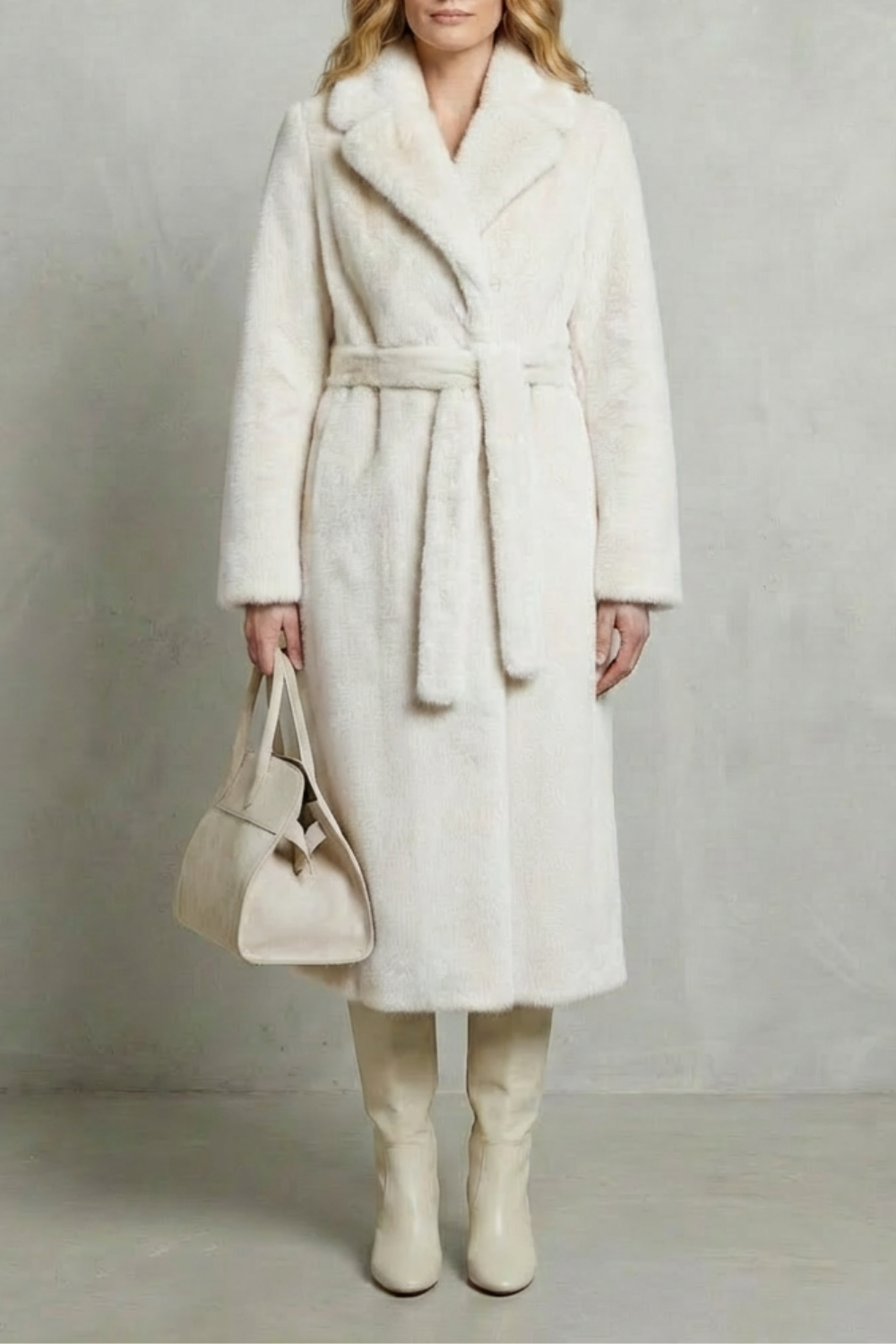 Damen Kunstpelzmantel Oversized Lang Kunstfell - Image 9