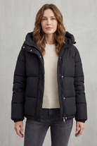 Damen Steppjacke Pufferjacke warm mit Kapuze - Image 2
