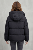 Damen Steppjacke Pufferjacke warm mit Kapuze - Image 4