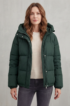 Damen Steppjacke Pufferjacke warm mit Kapuze - Image 8