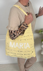 Maria – Borsa a tracolla gialla con design strutturato