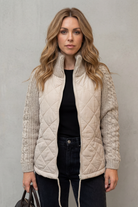 Damen Gestrickte Steppjacke Puffer - Image 2