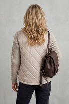 Damen Gestrickte Steppjacke Puffer - Image 4