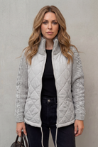 Damen Gestrickte Steppjacke Puffer - Image 10