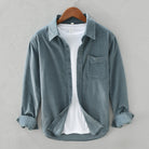Herren Cordhemd Casual mit Brusttasche - Image 3