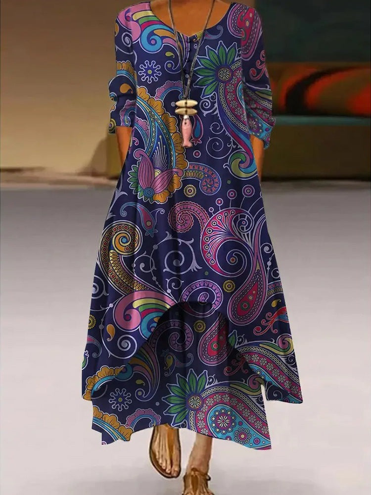 Damen Plus Size Kleid Lagenlook Bauchweg Übergröße - Image 6