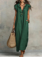 Damen Boho Maxikleid Fließend - Image 10