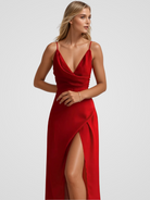 Damen Satinkleid Elegant Festlich - Image 10