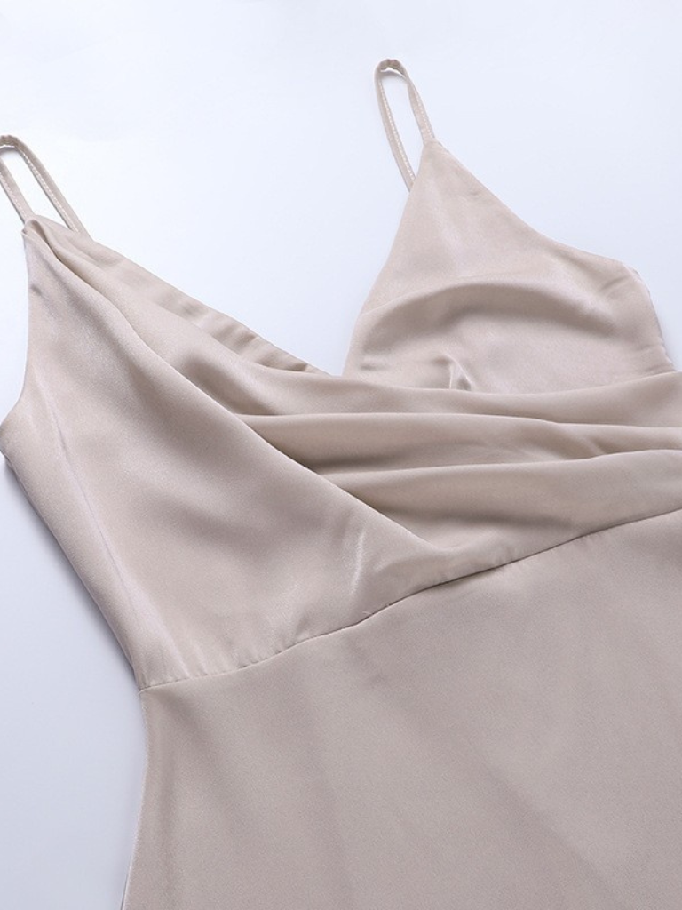 Damen Satinkleid Elegant Festlich - Image 5