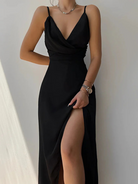 Damen Satinkleid Elegant Festlich - Image 3