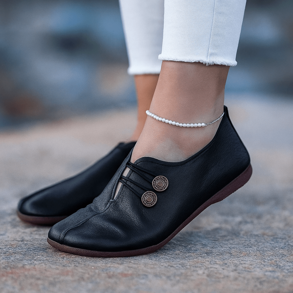 Damen Barfußschuhe Leder breite Leiste - Image 3