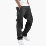Carmelo – Pantalon cargo pour homme à coupe ample avec plusieurs poches utilitaires