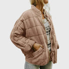 Damen Oversized Steppjacke Stehkragen - Image 6