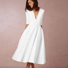 Damen Midikleid V-Ausschnitt - Image 4