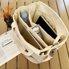 Damen Tote Bag groß Shopper Handtasche viele Fächer Schulterriemen - Image 5