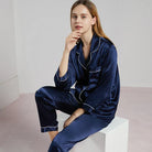 Damen Naturseide Pyjama Luxus Schlafanzug - Image 6