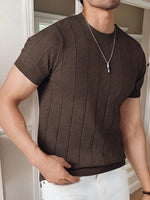 Aurelio - T-shirt maglia aderente uomo estate