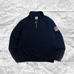 Y2K-retrosweater med halv lynlås