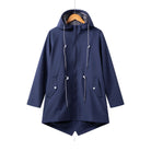 Damen Wasserdichter Trenchcoat mit Kapuze Lässig - Image 2