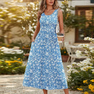 Damen Ärmelloses Boho Maxikleid mit Print - Image 15