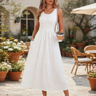 Damen Ärmelloses Boho Maxikleid mit Print - Image 9